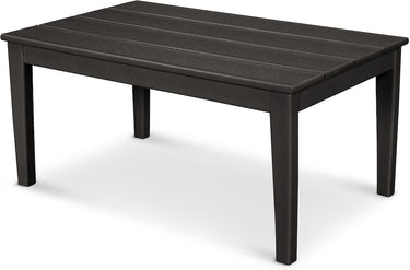 POLYWOOD Newport 22 X 36 Inch Coffee Table - Black